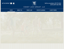 Tablet Screenshot of coadylawgroup.com